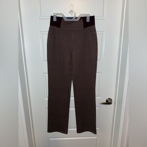 NWT Brown plaid High-Waisted Pants